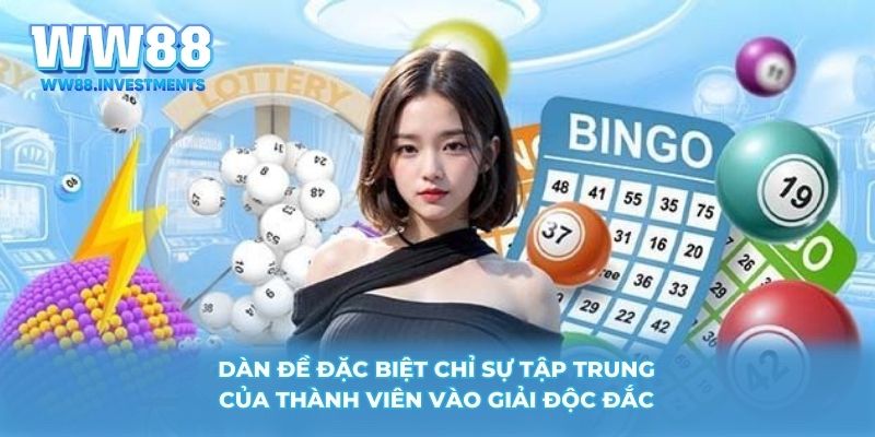 Dàn đề đặc biệt chỉ sự tập trung của thành viên vào giải độc đắc